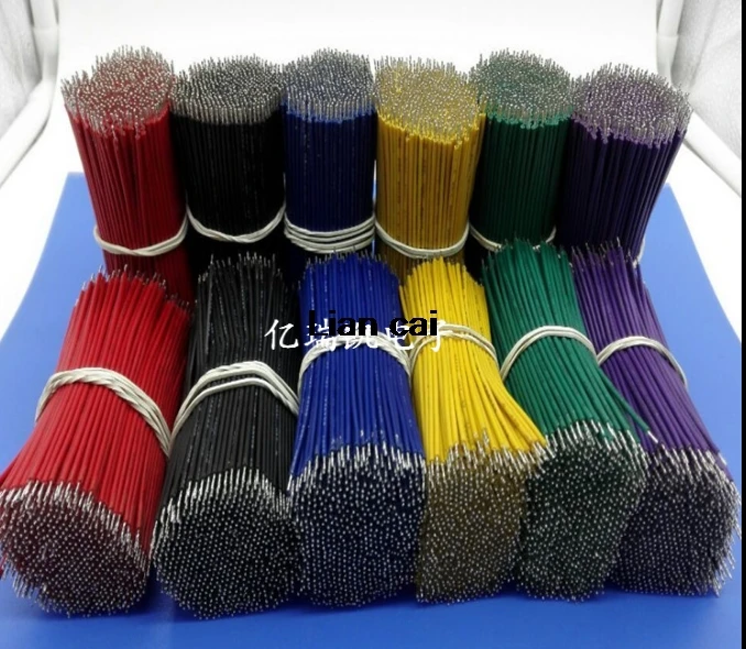 

100PCS/LOT Tin-Plated Breadboard PCB Solder Cable 24AWG 8cm Fly Jumper Wire Cable Tin Conductor Wires 1007-24AWG Connector Wire