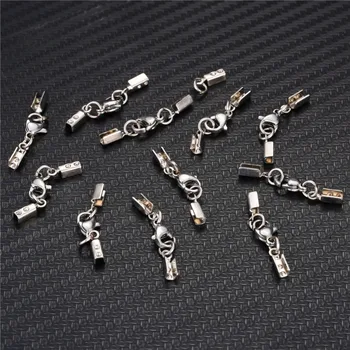 

50PCS/Lot New arrival Clasp Extension Chain Stainless Steel Lobster Clasp For Diy Bracelet Necklace Jewelry Making Accessories
