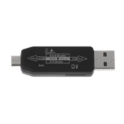 Универсальный концентратор USB 2,0 Micro USB TF/MicroSD Card Reader OTG Connection Kit