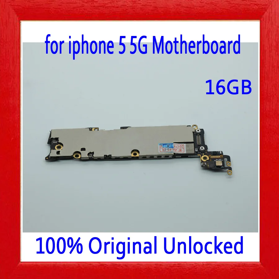 

100% Original unlocked for iphone 5 5g Motherboard with IOS System,16gb for iphone 5 Mainboard with Full Chips,Good Working