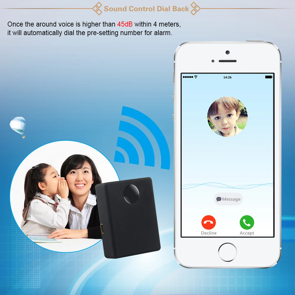 N9 SIM GSM Голосовая активация автоматического дозвона монитор персональный мини с USB кабель сигнализации в реальном времени подслушивающее устройство без gps модуль