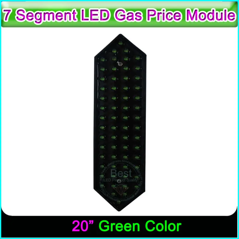 

20" Green Color Gas Price Sign LED Display 7 Segment LED Oil Price Broad