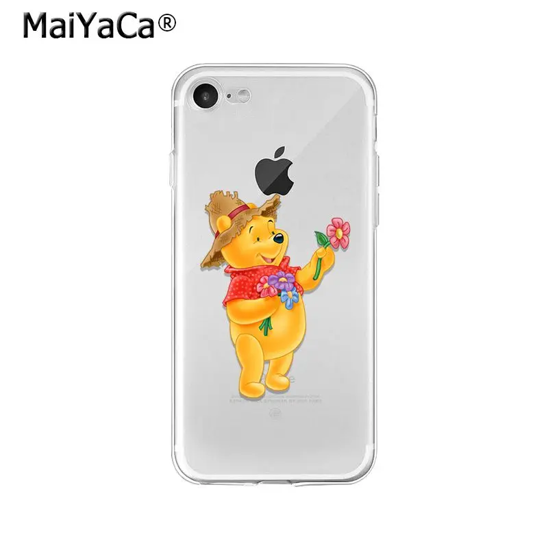 MaiYaCa Винни Пух тигровый поросенок Eeyore мягкий чехол для телефона из ТПУ для iPhone 8 7 6 6S Plus 5 5S SE XR X XS MAX Coque Shell