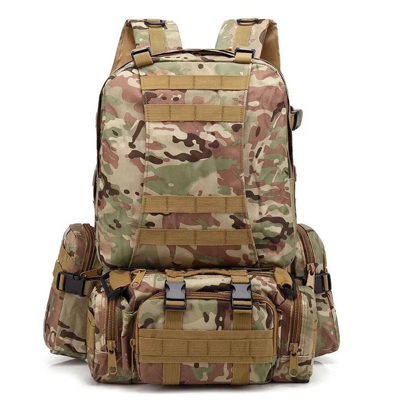 55L Military Tactical Backpack Assault Pack Outdoor Camping Hiking Travel Bag Cycling Climbing Rucksack Kitbag (19)