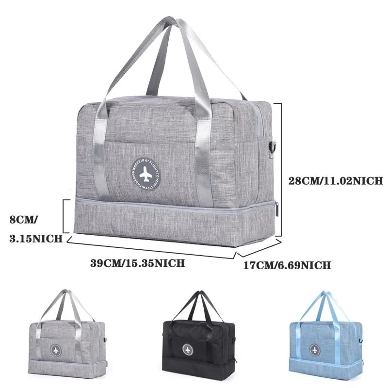 New Hot Dry Wet Separation Swimming Bag Beach Waterproof Shoe Bag Travel Clothes Toiletries Storage Bag Fitness Organizer