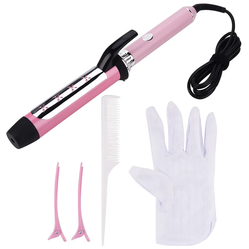 

110-220V Magic Pro Hair Curlers Rollers Electric Curl 38MM Ceramic Spiral Hair Curling Iron Wand Salon Hair Styling Tools Styler