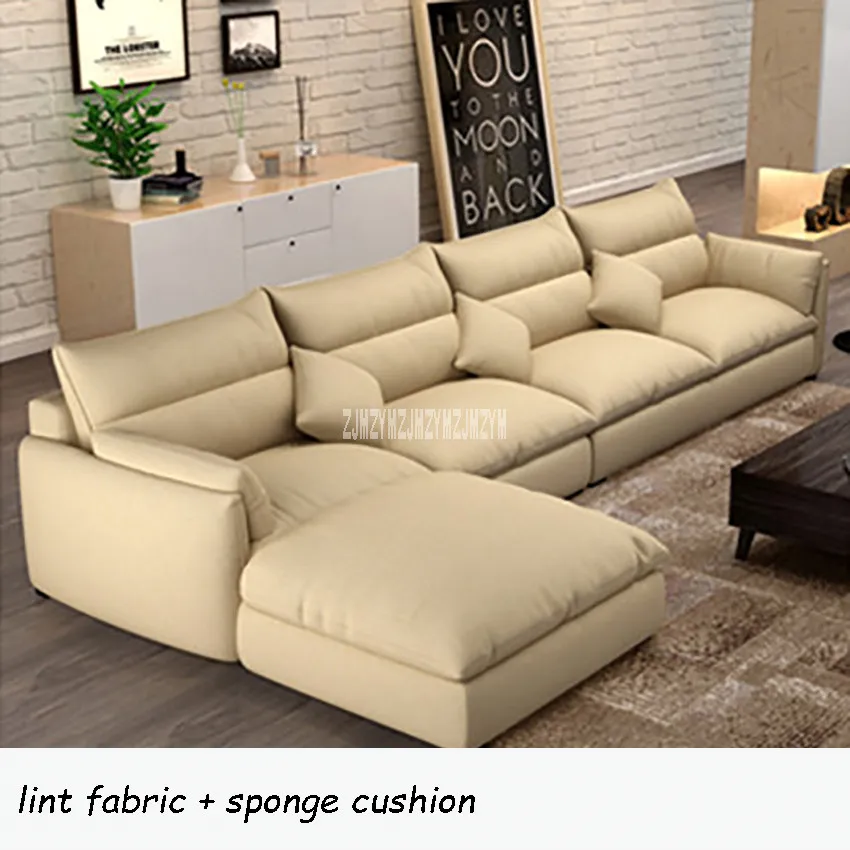 006 набор диванов из хлопка и льна/ворса, секционный диванчик для гостиной, Каркас дивана, комбинация губки/латексных частиц, подушка - Цвет: d