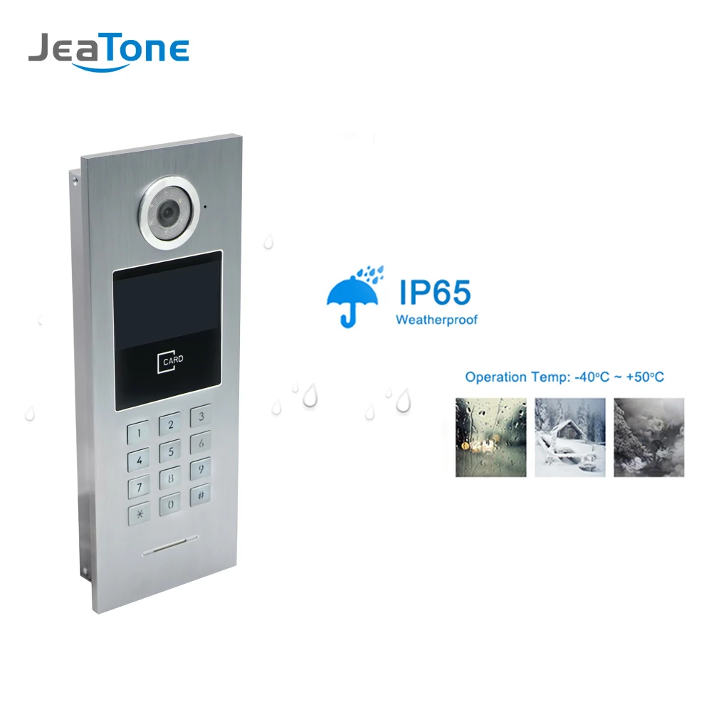 7'' Touch Screen WIFI IP Video Door Phone Intercom +POE Switch 10 Floors Building Access Control System Support Password/IC Card