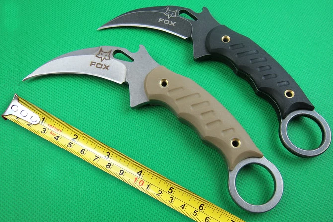 

Best Quality Fox USA8 Camp Karambit Knives G10 Handle Hunting Rescue Knife Tactical Knife Outdoor Survival Tools EDC Multi Tools