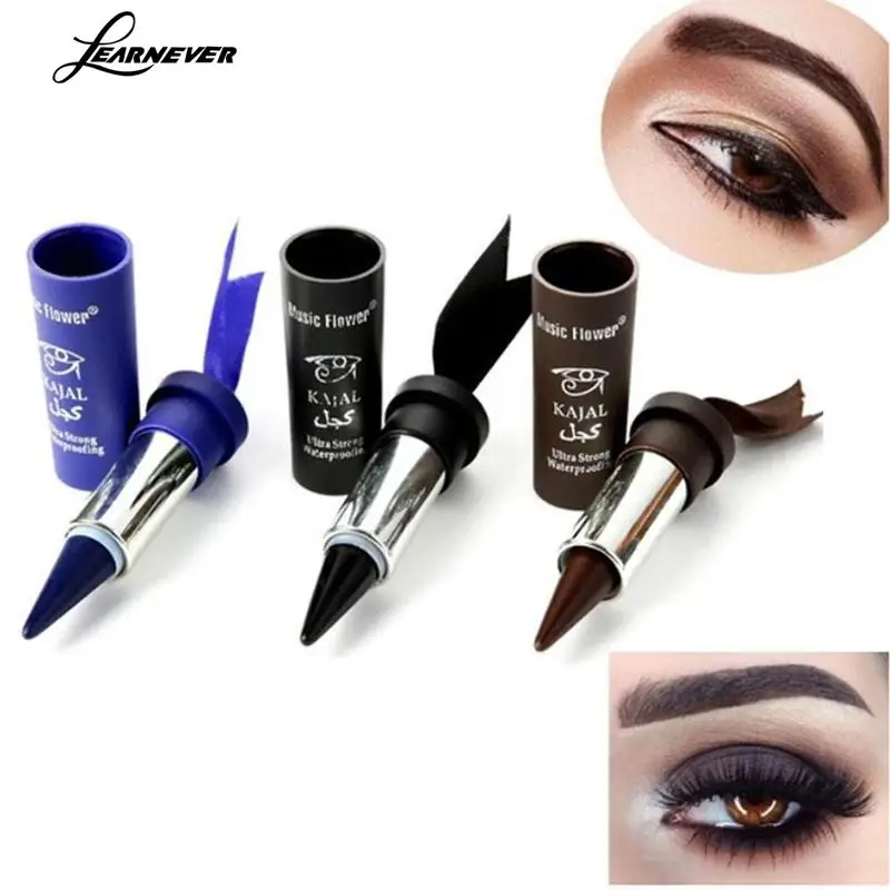 1pc Eyeliner Waterproof Long Lasting Eyeliner Smoky Eyes Eyeliner Pencil Solid Thick Black Bold Eyes Liner Eyeliner Gel Pencil