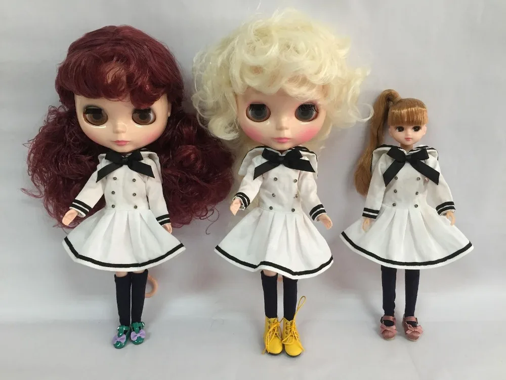 

blyth Doll Clothes suitable for blyth dolls,1/6 doll ,azone doll WHITE