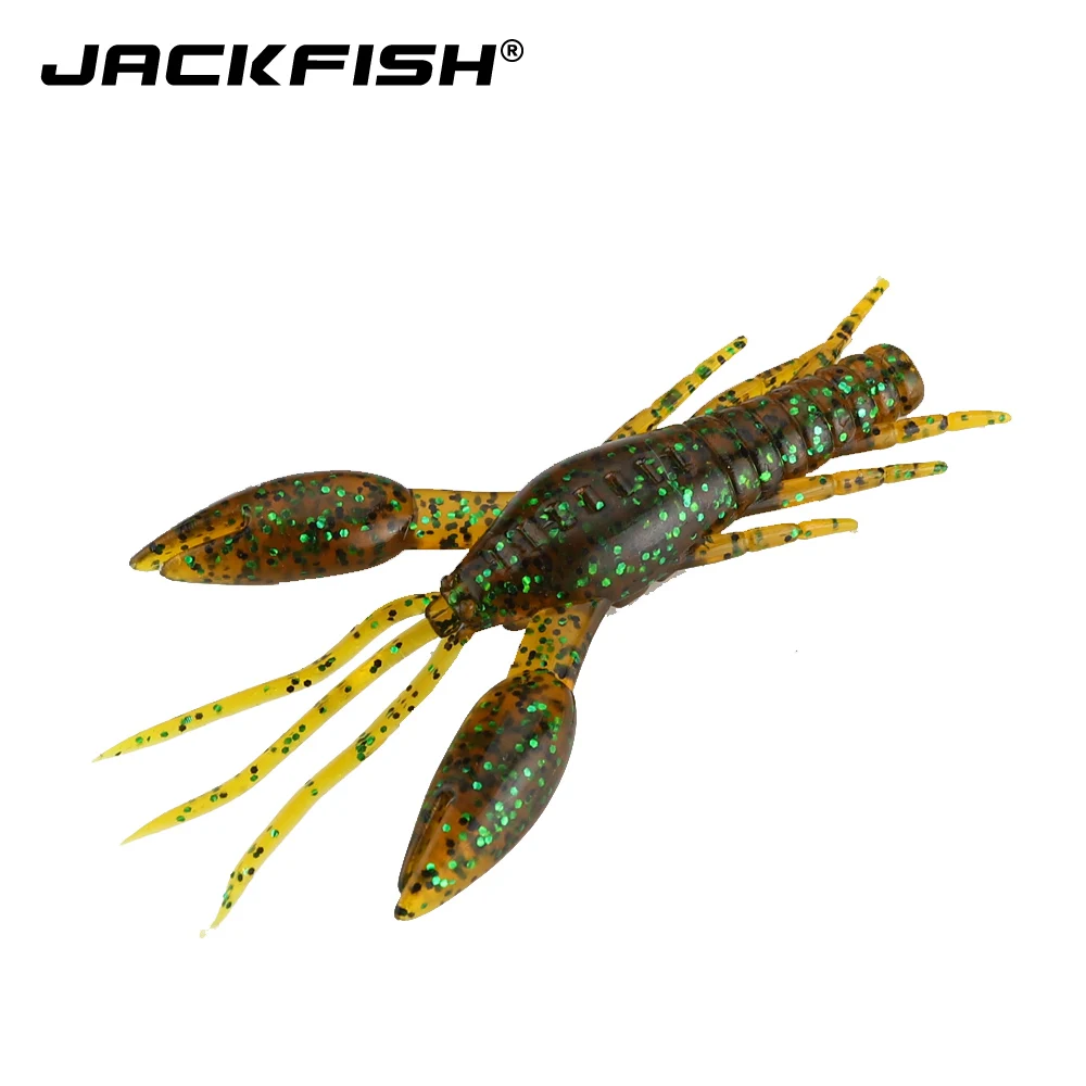 JACKFISH 9 шт./лот мягкая рыболовная приманка скорость погружения креветок