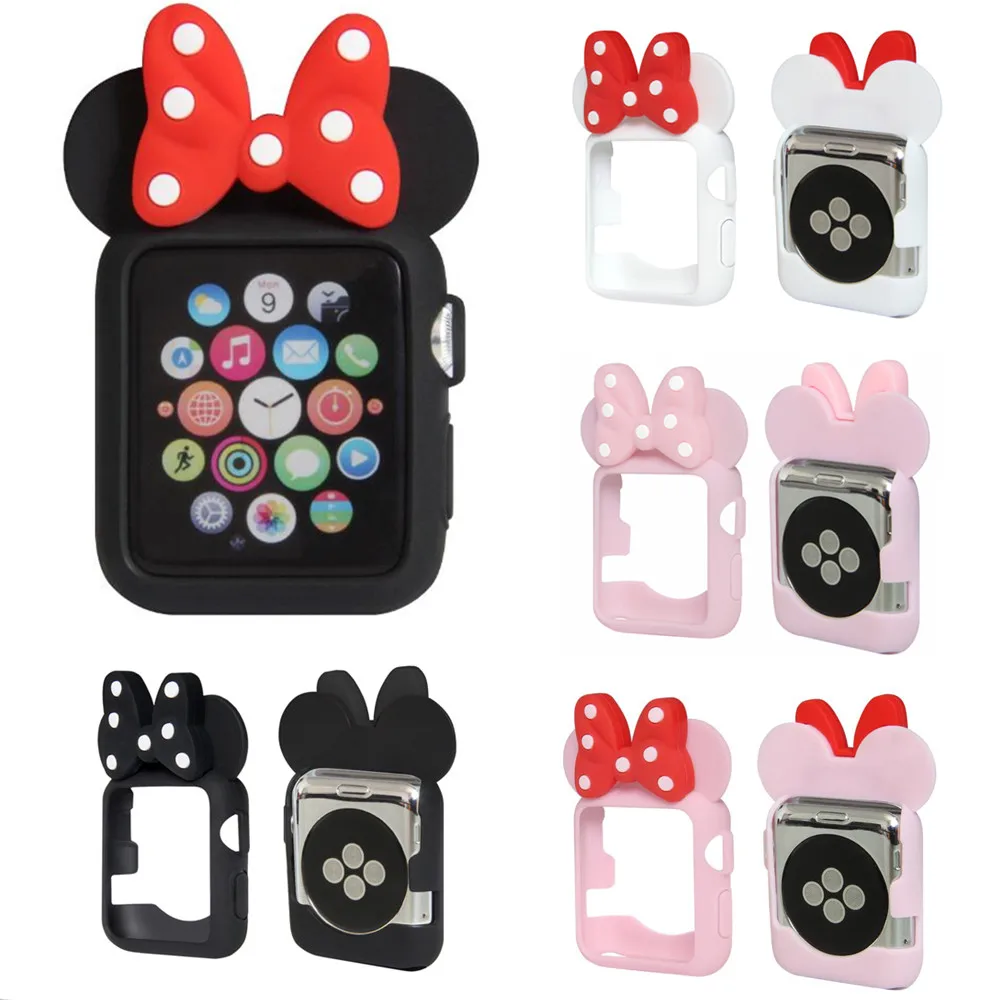 Details about Cute Cartoon Lovely Minnie Mouse Ear Tie Soft Silicone Case fr Apple Watch Cover Details about Cute Cartoon Lovely Minnie Mouse Ear Tie Soft Silicone Case fr Apple Watch Cover