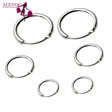 Meaneor Новые 3 пары круглые серьги в виде тонкого кольца спальные маленькие серьги-кольца 8 мм 12 мм 10 мм ухо декорация Рождественский подарок для женщин девочек