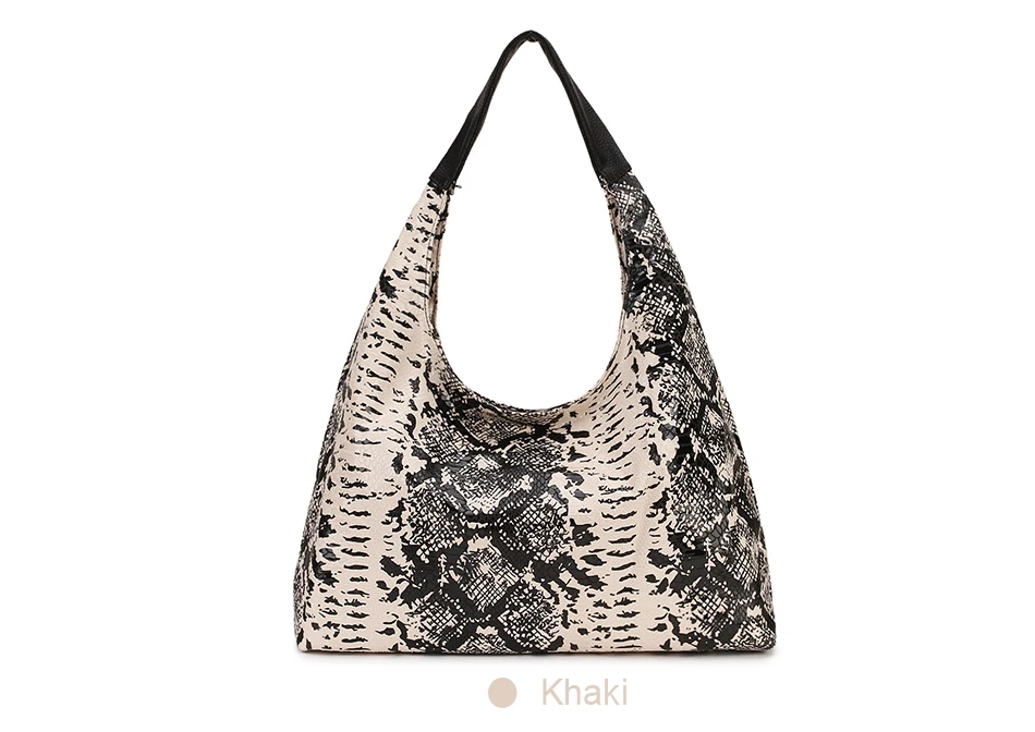 Big Snake Print Women Shoulder Bags Female Luxury Leather Handbags Ladies Hand Bag Bags for Women bolso mujer handtasche