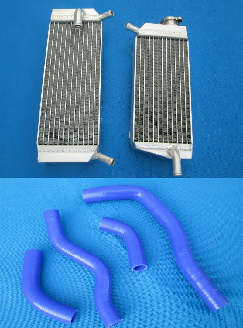 Aluminum Radiator + Silicone Hose FOR Honda CRF450X CRF450 X 2005- CRF 450X CRF 450 X L&R 05 06 07 08 09 10 11 12 13 14