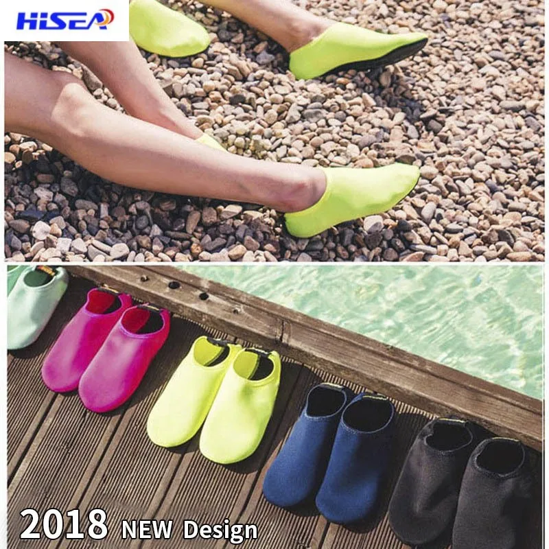 

Hisea Swimming Water Sports Shoes Christmas Gift Outdoor Beach Gym Diving Shoes Flat Soft Walking Sneakers Zapatos De Mujer