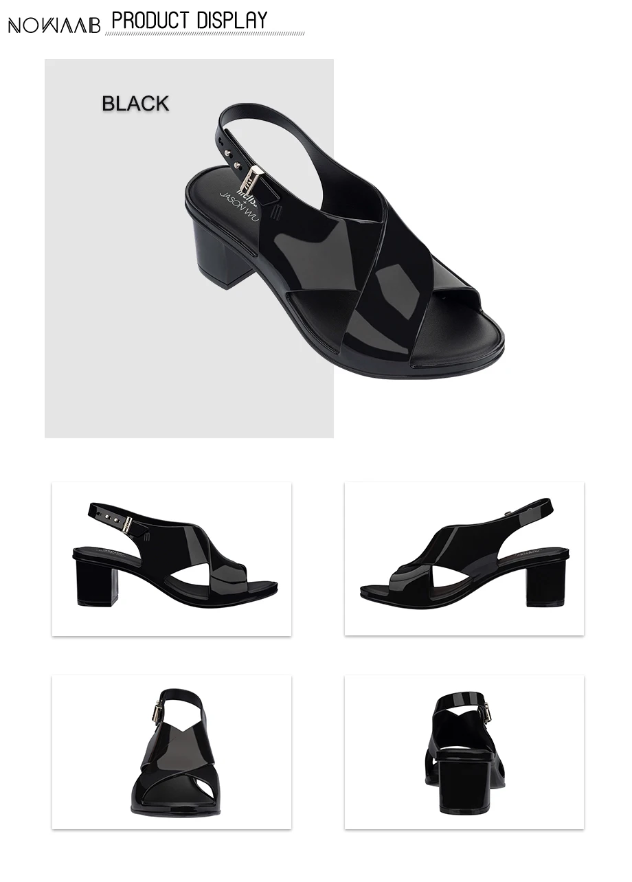 Melissa Jamie/Новинка года; женские сандалии на плоской подошве; брендовая прозрачная оригинальная женская обувь melissa; однотонные босоножки; женская прозрачная обувь; Mulher