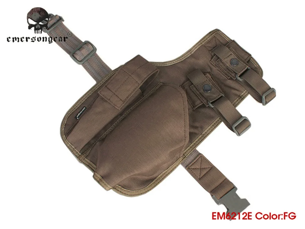 EMERSON MP7 тактическая набедренная кобура EMERSON стрелковый Пистолет падения Чехол MultiCam камуфляж EM6212 пистолет левой и правой руки 8 цветов