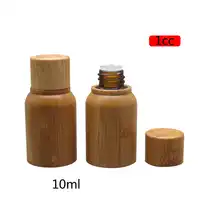 1CC 10ML 10pcs30pcs Safety Bamboo Wooden Medicinal Liquid Bottle,DIY High Grade Essential Oil Storage Container, Perfume Bottle