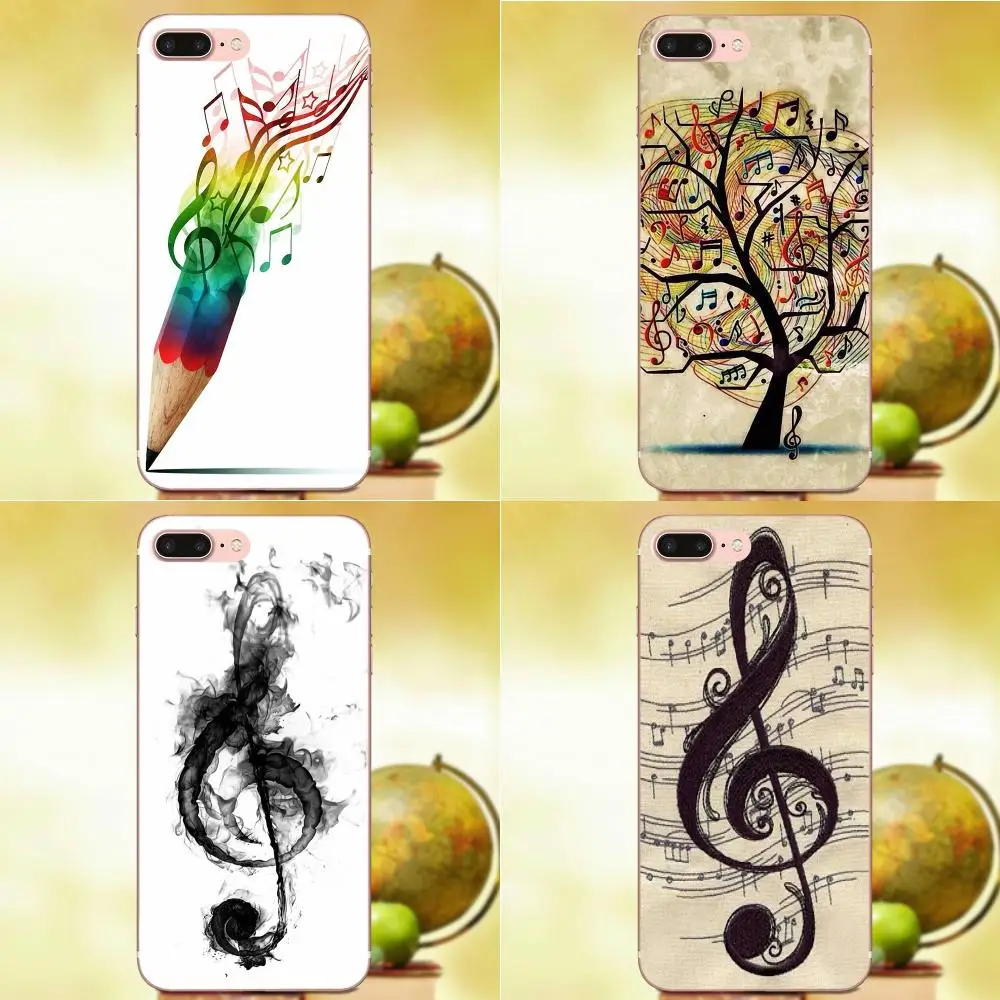 

Nice Musical Notes Musicals Soft Protective Skin For Galaxy Alpha Core Prime Note 4 5 8 S3 S4 S5 S6 S7 S8 S9 mini edge Plus