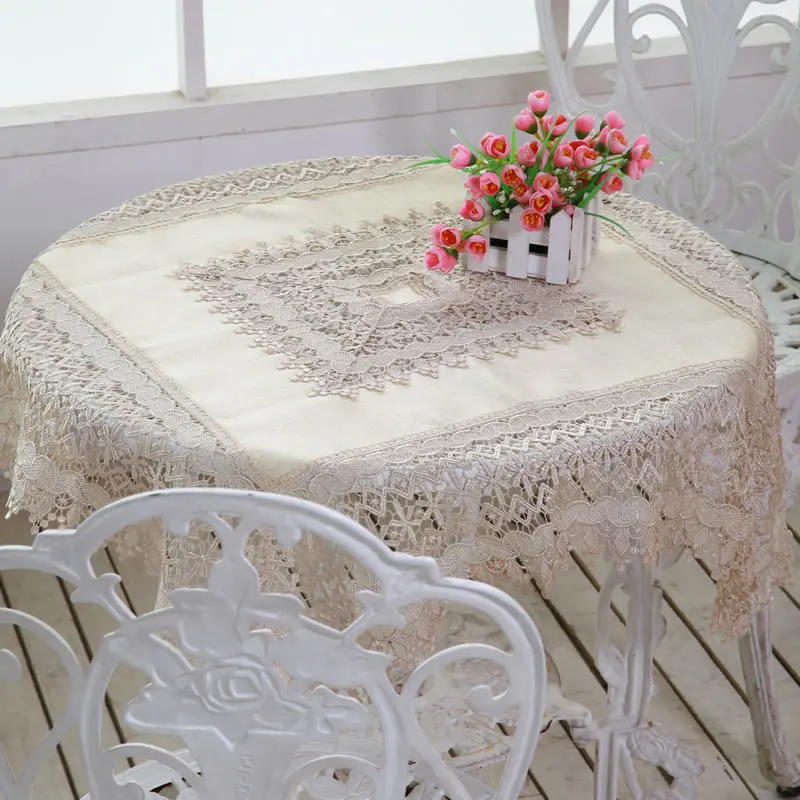 Size85x85cm(34x34") lace dining table cloth (2 colors)in Tablecloths