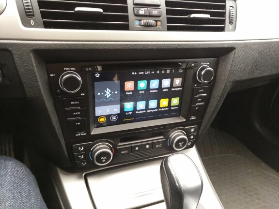 Excellent Quad Core 1024*600 Touch Screen Car Stereo for BMW E90 Android 7.1 DVD E91 Wifi 3G GPS Bluetooth Radio SD Canbus Free Map+DVR 1
