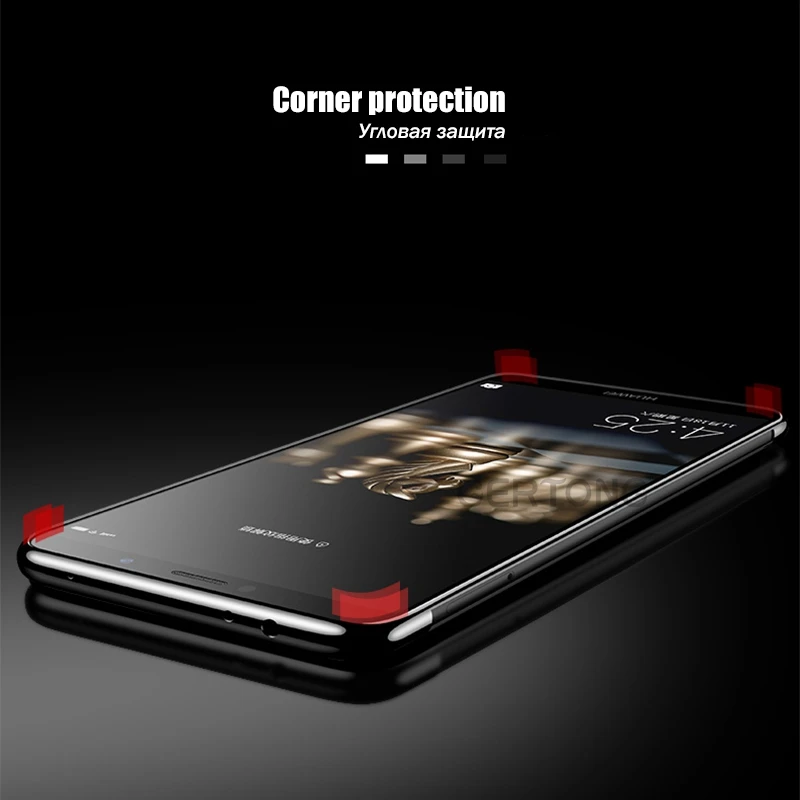 Прозрачный мягкий чехол из ТПУ для Huawei Honor 8X Max 8C 8 9 10 Lite с покрытием Note V10 V9 Play 7X