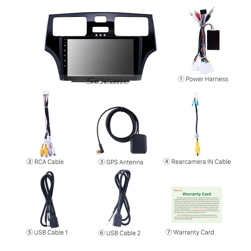 Sale Seicane 2din 9 Inch Android 8.1 GPS Car Radio For 2001 2002 2003 2004 2005 Lexus Multimedia Player Touchscreen Head Unit Wifi 3