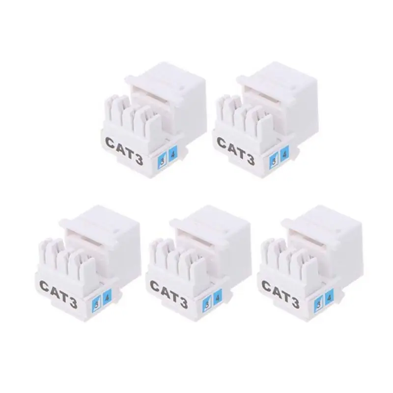 5Pcs Tool free Telephone Module RJ11 Network CAT3 Voice Module Gold plated Adapter Telephone Extender Keystone 1 5Pcs Tool free Telephone Module RJ11 Network CAT3 Voice Module Gold plated Adapter Telephone Extender Keystone 2