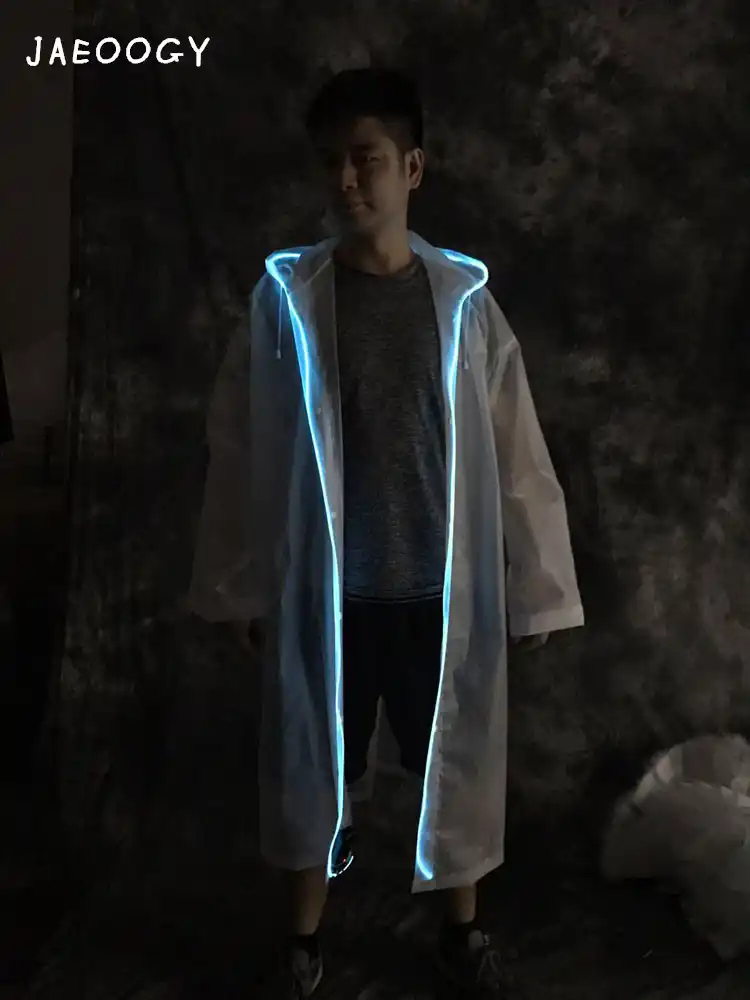real led raincoat