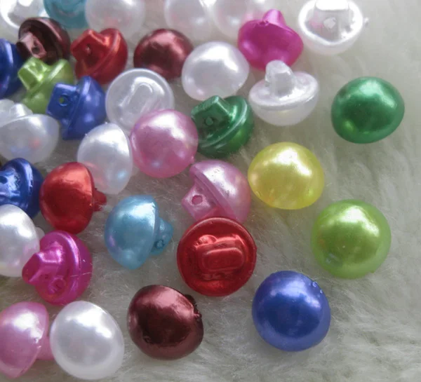 

50pcs 10mm Colorful Plastic Pearl Buttons Sewing Craft DIY Lots mix