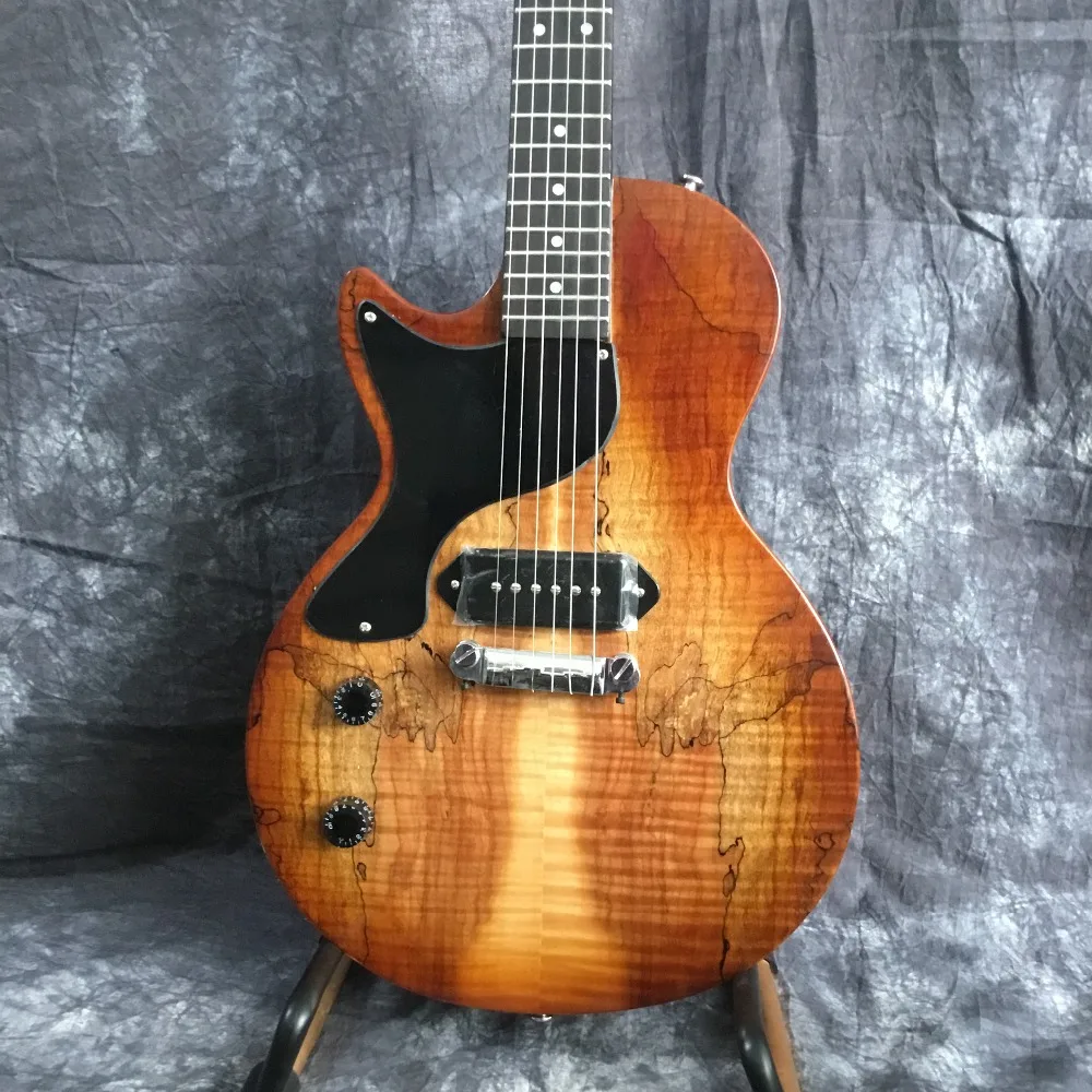 

Standard left hand electric guitar with luxury finish, P9 pickup, map pattern guitar, EMS free shipping