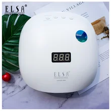 Сушилка для ногтей ELSA 48 Вт, быстрая, УФ-гель, лампа для отверждения с нижней частью 30 s/60 s, таймер, ЖК-дисплей, лампа для ногтей, сушилка