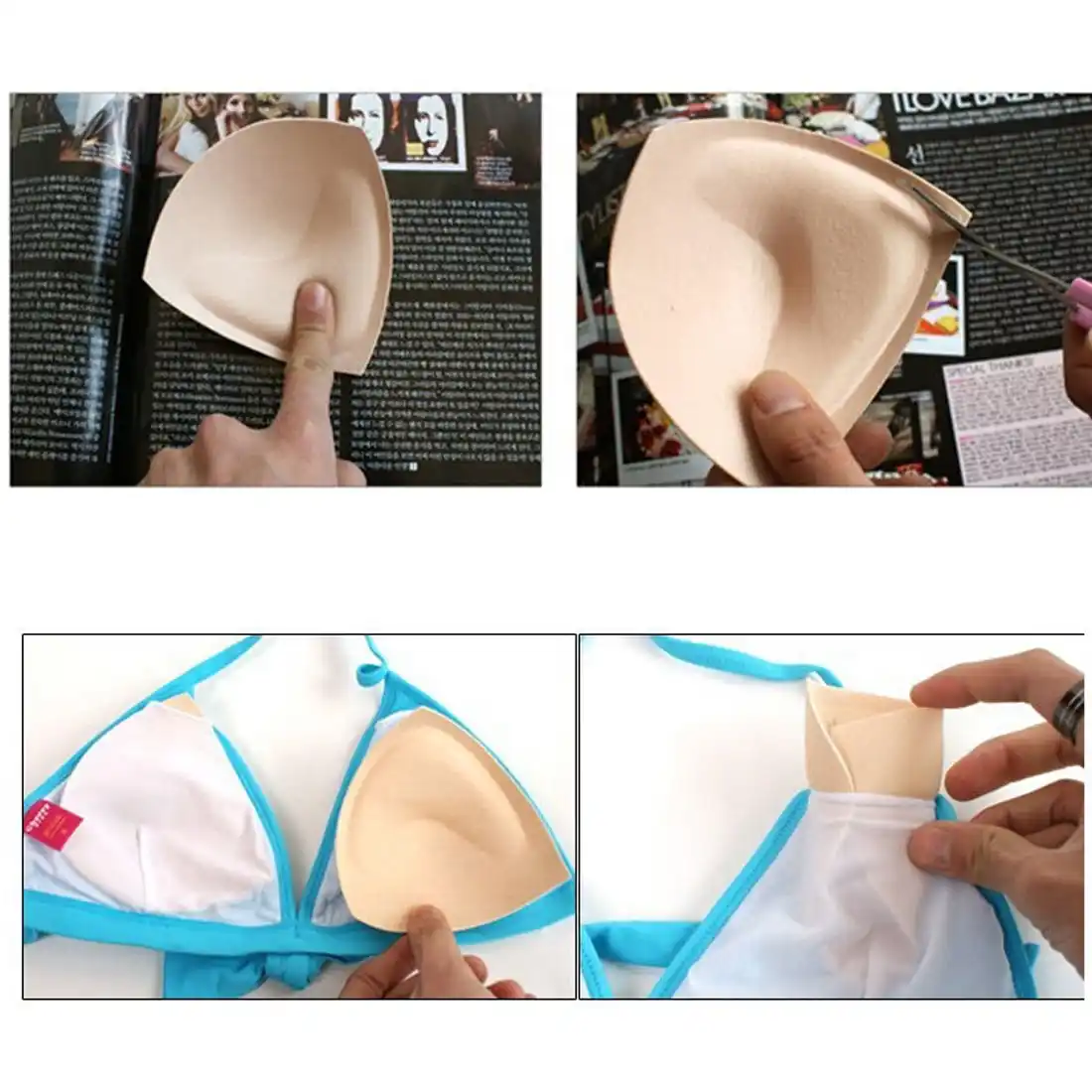 push up bikini pads