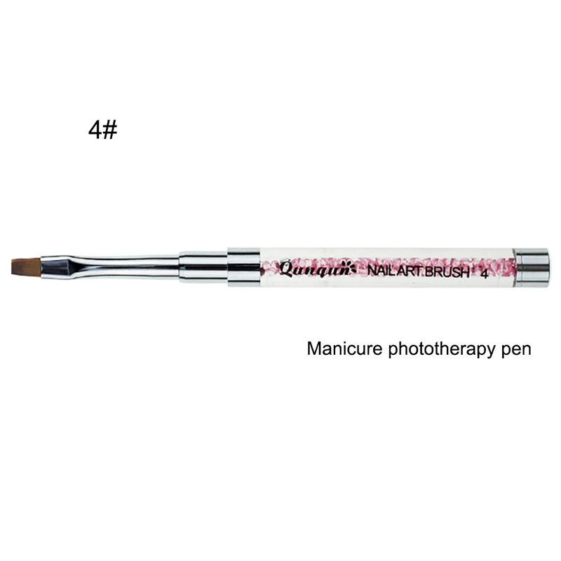 

UV Gel Painting Pen Drawing Brush Round Head Rhinestone Handle Manicure Nail Art Tool SSwell