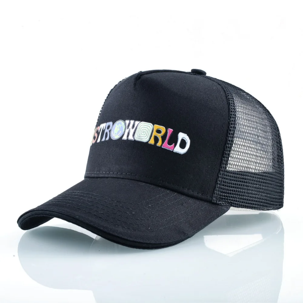

2019 Fashion Mesh cap ASTROWORLD Dad Hat 100% Cotton High quality sunhat Astroworld Baseball Caps Unisex Travis Scott