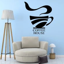 DIY Art coffee Wallpaper Home Decoration Wall Sticker Removable Wall Sticker Decoration Accessories Murals