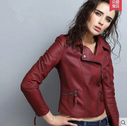 Pelle Della down Veste Cjj0050 Giacca Leather Maschile Faux dark olive Outware Cuir Moto Donne red E Brown Di chocolate Femme Zipper Blue Turn En 2018 Colletto Cappotto qtPWpw6RR