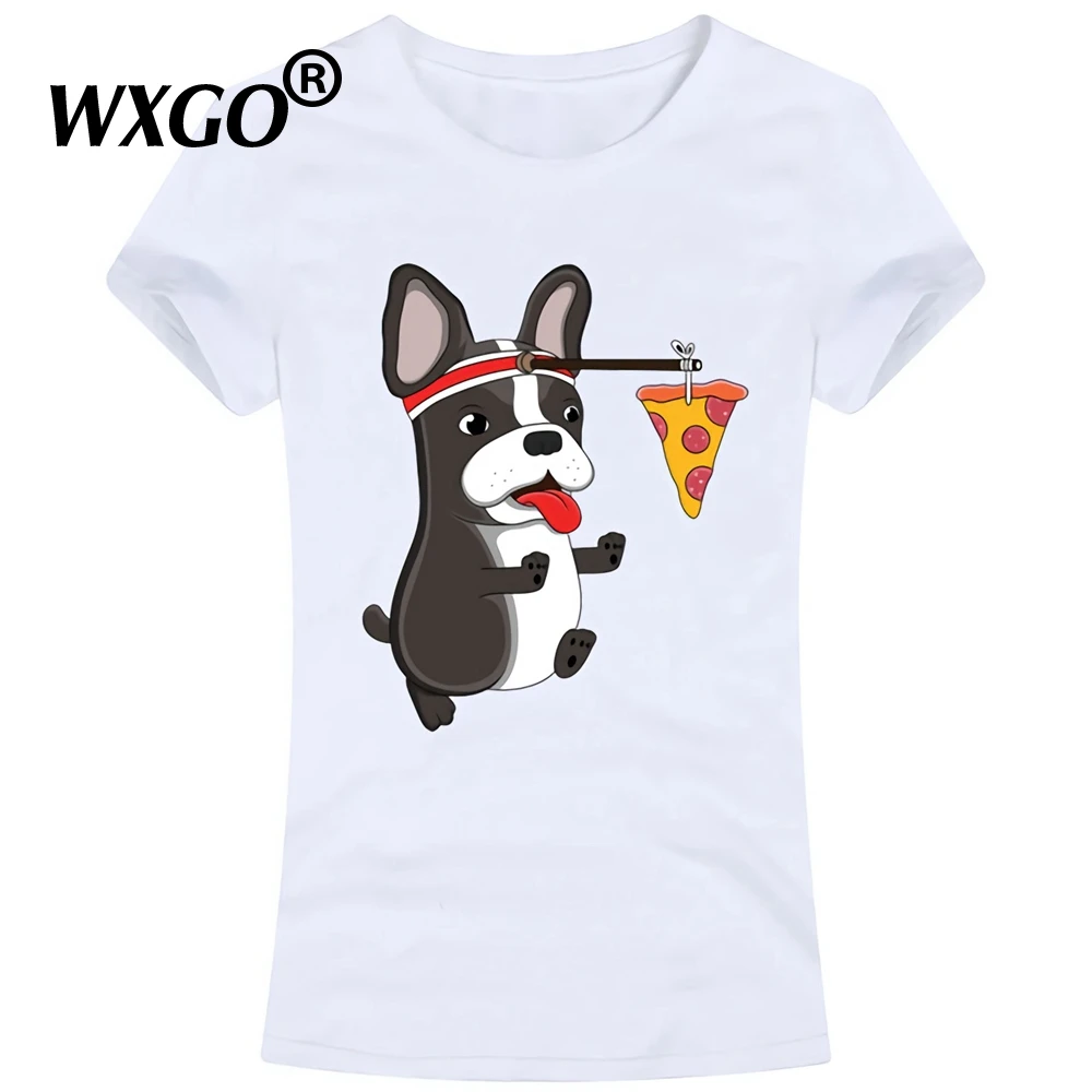 

Greedy Dog Summer Fashion Women's Tops 3D French Bulldog Print T-Shirt Hipster Dog Design Female T Shirt Cute Girl Tees