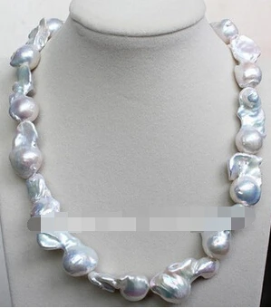 LL&lt&lt&lt 1816 REAL HUGE AAA WHITE SOUTH SEA keshi reborn PEARL necklace 17'' | Украшения и аксессуары