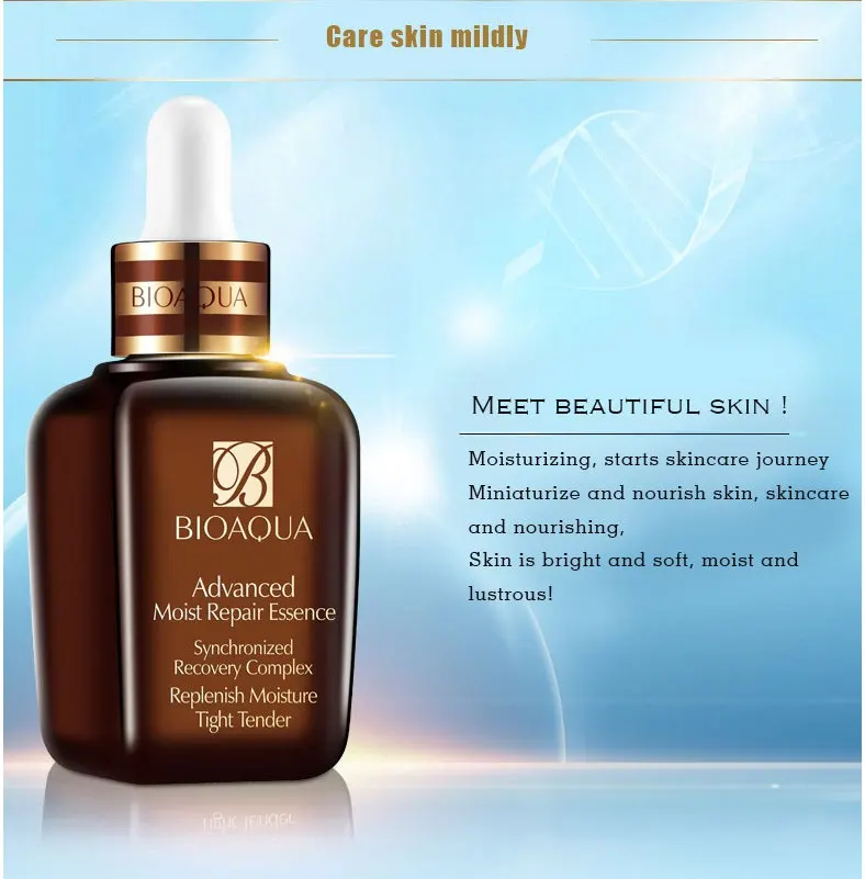 Bioaqua beauty Moist Repair Essence Сыворотка для росы увлажняющая отбеливающая поры тугая нежная осветляющая кожа контроль масла чудо свечение