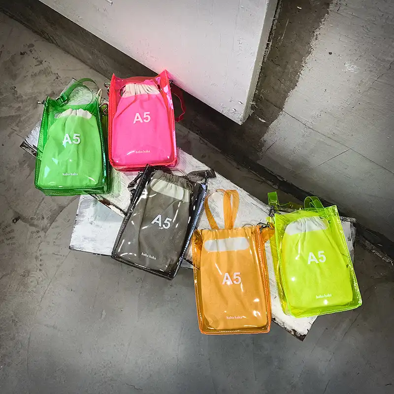 neon pvc bag
