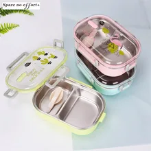 Lunch Box Stainless Steel Food Box Container Lonchera Loncheras Escolares Infantiles Contenedor De Alimentos Portable Lunch Box