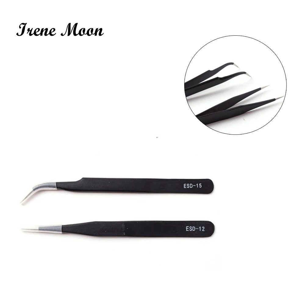 Straight & Curve Tweezers Eyelash Extension Tool Eyelash Makeup Beauty