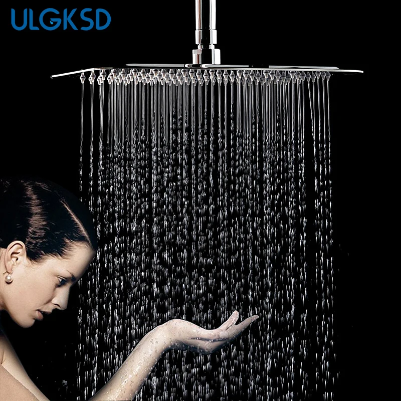 Wholesale And Retail 40cm * 40cm Rainfall Shower Head 16 Inch Ceiling Rain Shower Rain Shower Head 16 Inch 6