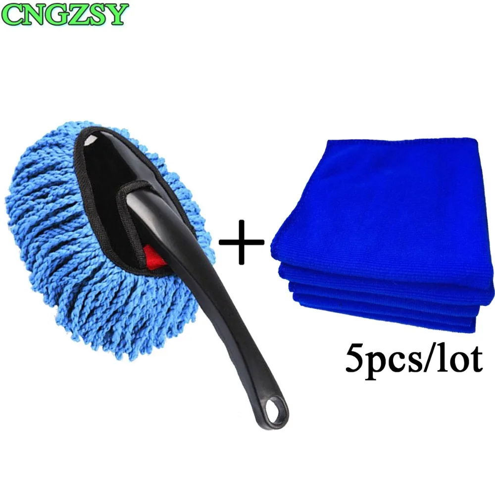 Car Washer Brush Microfiber Window Cleaner Long Handle Dust Car Care