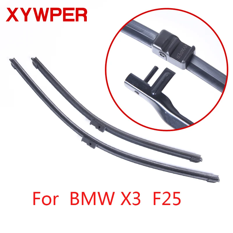 Щетки стеклоочистителя XYWPER для BMW X3 F25 2010 2011 2012 2013 2" и 19" Автомобильные аксессуары мягкие резиновые стеклоочистители