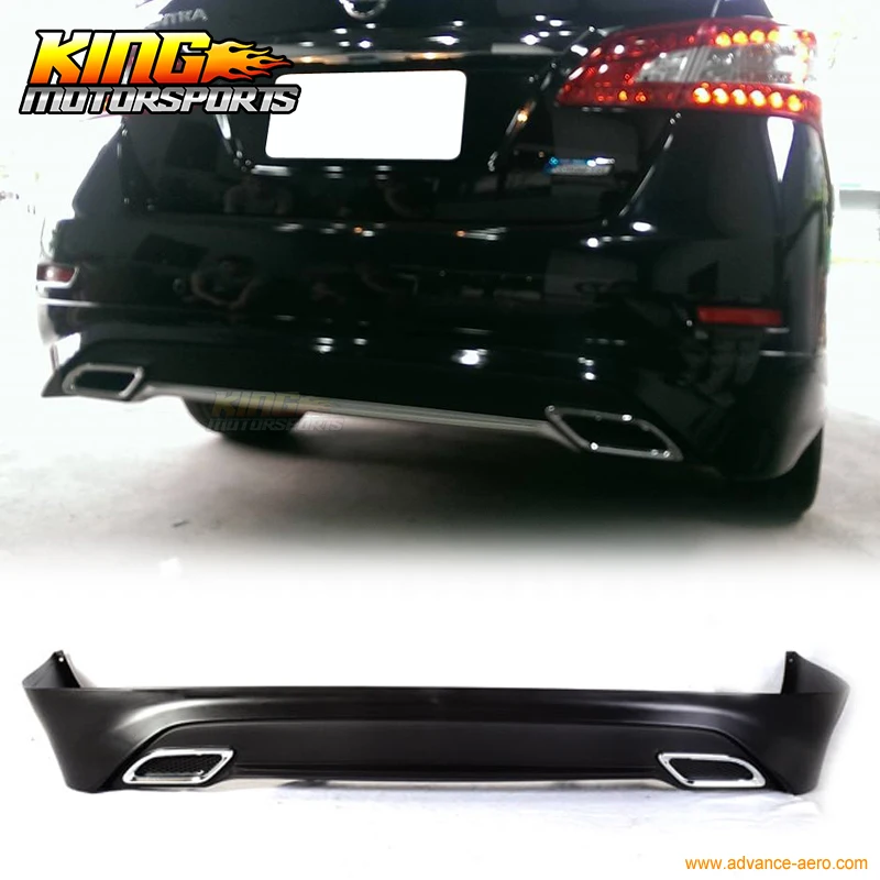 

For 13 14 15 Nissan Sentra OE Style Rear Bumper Lip Poly Propylene
