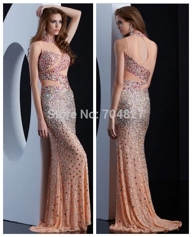 shimmer evening gown